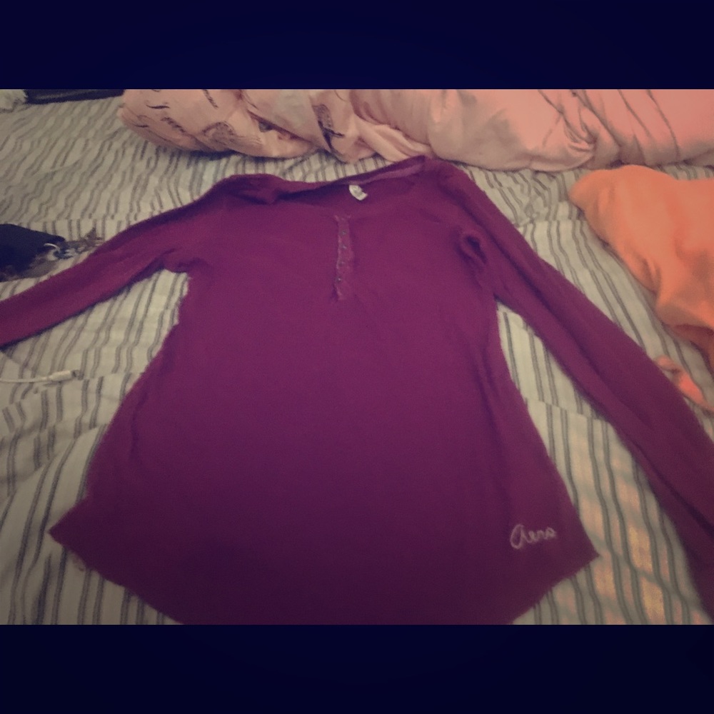 Aeropostale purple long sleeve shirt
